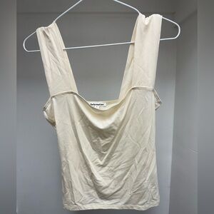 Reformation cream tank top size small